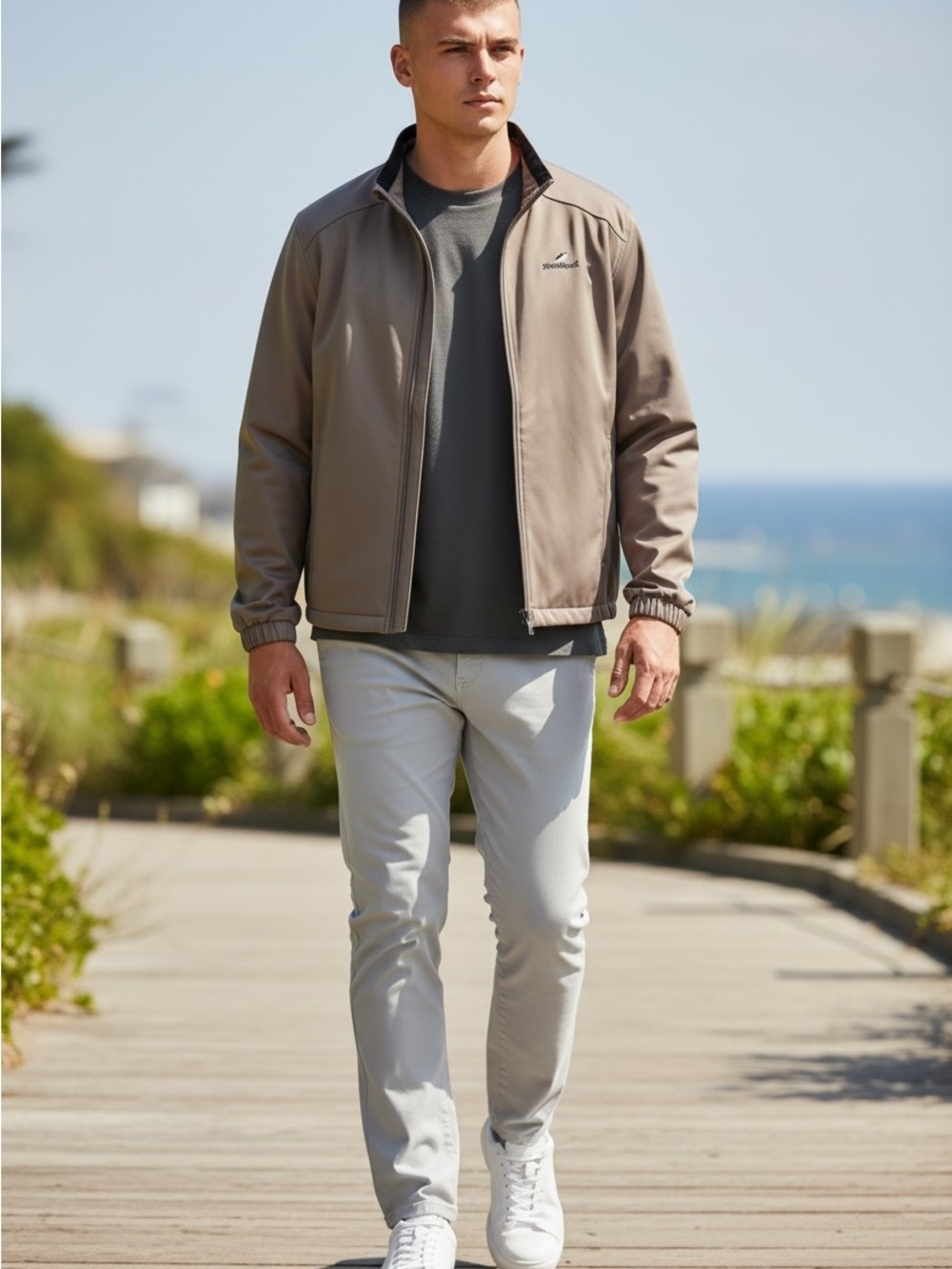 Footjoy Men's Lightweight Jacket - Casual Zip Front XL